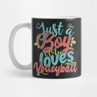 Just A Boy Who Loves Volleyball Gift graphic Mug